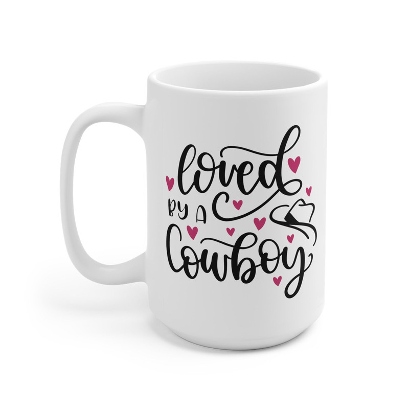 Loved By A Cowboy Coffee Mug Microwave and Dishwasher Safe Ceramic Cup Western Wife Cowgirl I Love My Cowboy Tea Hot Chocolate Gift Mug - 8.jpg
