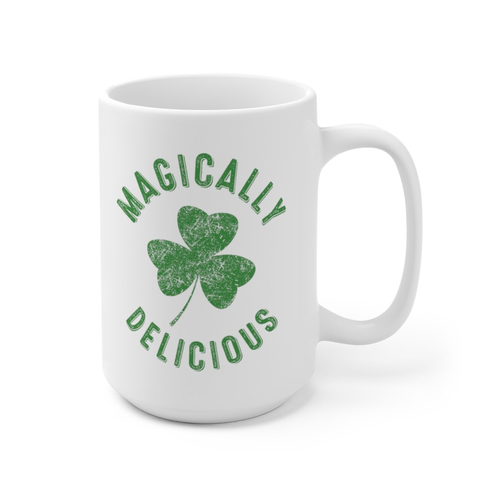Magically Delicious Coffee Mug Microwave and Dishwasher Safe Ceramic Cup Irish Shamrock St Patrick Day Clover Tea Hot Chocolate Gift - 10.jpg