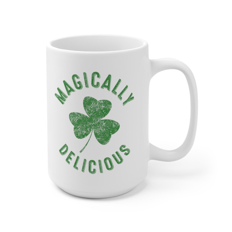 Magically Delicious Coffee Mug Microwave and Dishwasher Safe Ceramic Cup Irish Shamrock St Patrick Day Clover Tea Hot Chocolate Gift - 10.jpg
