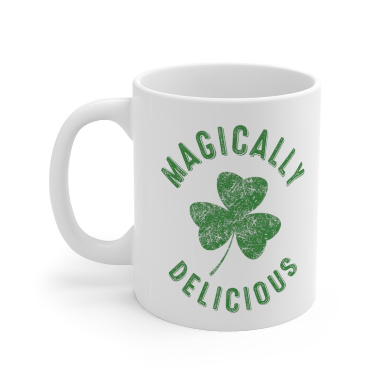 Magically Delicious Coffee Mug Microwave and Dishwasher Safe Ceramic Cup Irish Shamrock St Patrick Day Clover Tea Hot Chocolate Gift - 5.jpg