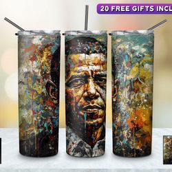 aprilbrimer tumbler, american president straight tapered wrap skinny tumbler, aprilbrimer sublimation skinny tumbler