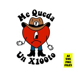 me queda un x100to svg, bad bunny svg, heart svg, cartoon svg, ai digital file