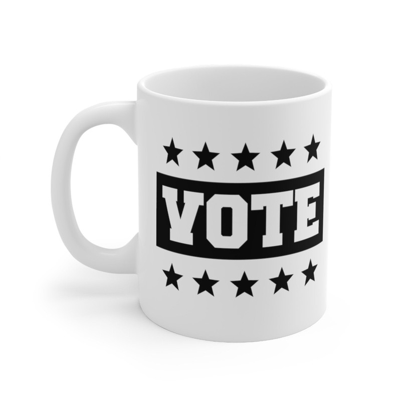 Vote Coffee Mug  Microwave and Dishwasher Safe Ceramic Cup  Political 2022 Midterm Election Day Voter Voting Tea Hot Chocolate Gift Mugs - 5.jpg
