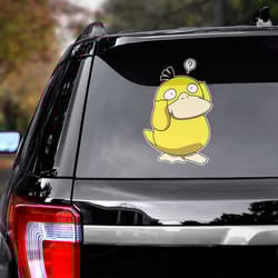 psyduck sticker, game decal, game sticker, koduck sticker for car, koduck decal for car, psyduck decal for car
