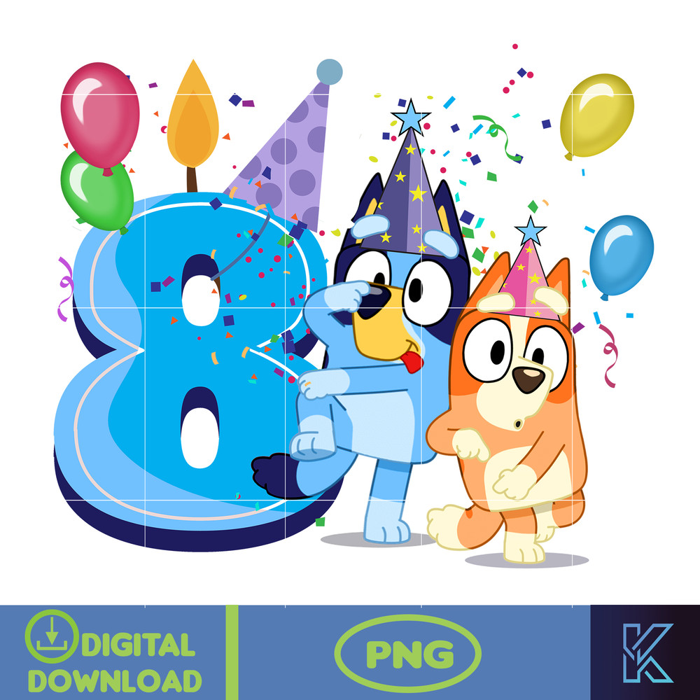 Bluey Birthday 1-9 Years Old PNG Download, Bluey & Bingo Birthday PNG, Bluey Birthday Party PNG, Birthday Girl And Birthday Boy Design (15).jpg