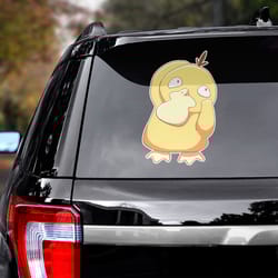 game decal, psyduck sticker, game sticker, koduck sticker for car, koduck decal for car, psyduck decal for car