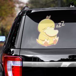 game decal, psyduck sticker, psyduck decal for car, koduck sticker for car, koduck decal for car, game sticker