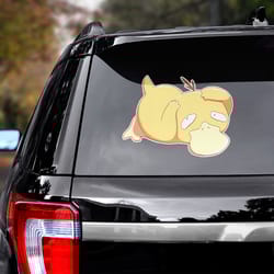 game decal, psyduck sticker, psyduck decal for car, game sticker, koduck decal for car, koduck sticker for car