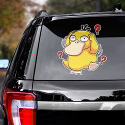 game sticker, psyduck sticker, psyduck decal for car, game decal, koduck sticker for car, koduck decal for car