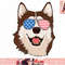 Siberian Husky 4th of July American USA Patriotic Dog png, instant download.jpg