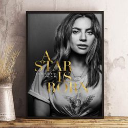 movie poster, film poster, star is born poster, wall art, wall decor, prints, home decor, musical romance wall decor
