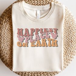 happiest place on earth retro disney shirt, disney world shirt, disney