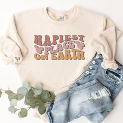 happiest place on earth sweater, disney sweater, disneyland sweater, d