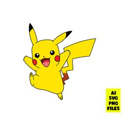 funny pikachu svg, pikachu svg, pokemon pikachu svg, pokemon svg, cartoon svg, ai digital file