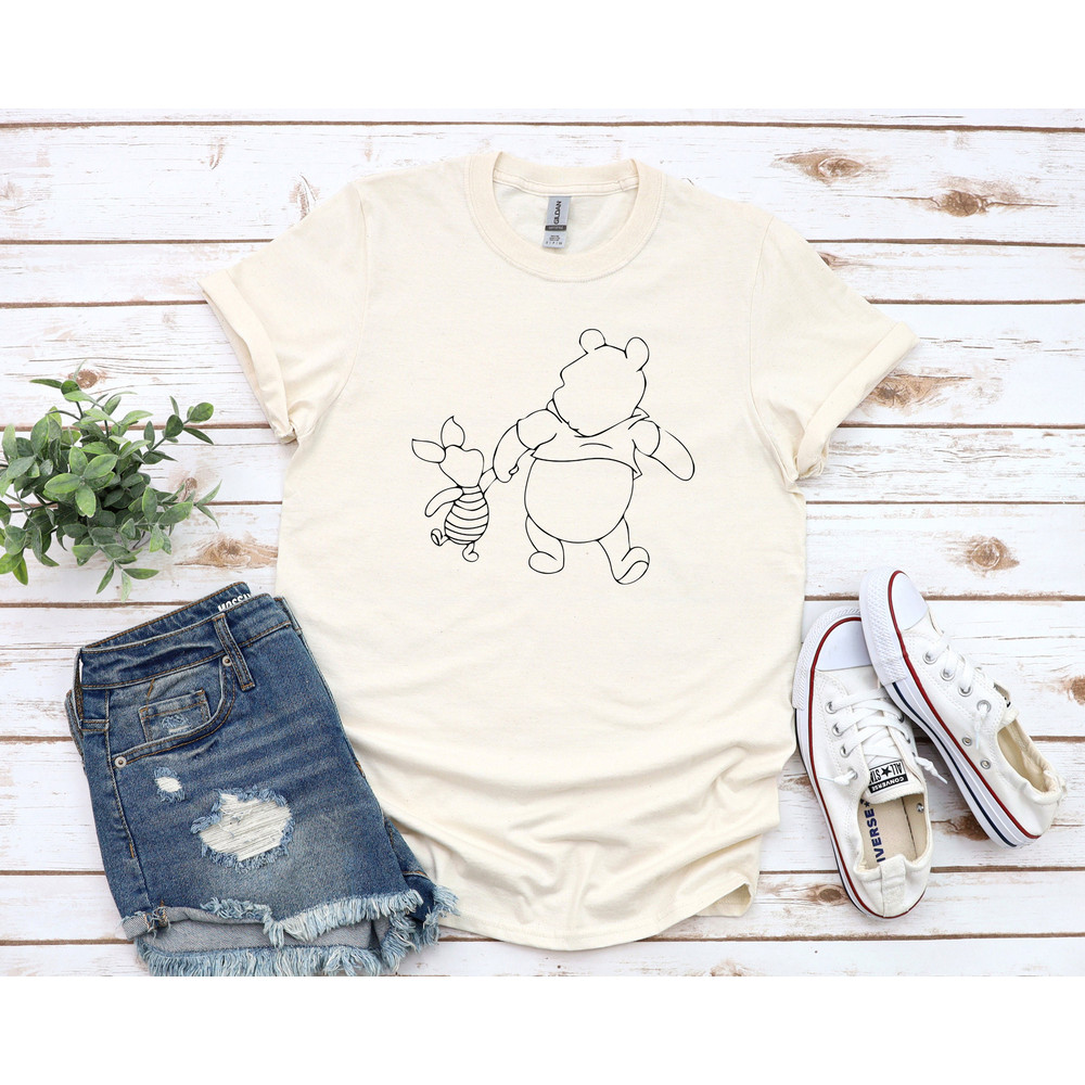 Pooh Bear and Piglet Shirt, Pooh Lover Shirt Disneyland Shirts, Disney Shirt, Disneyland Shirt, Disney World Shirt, Disneyland, Winnie - 1.jpg