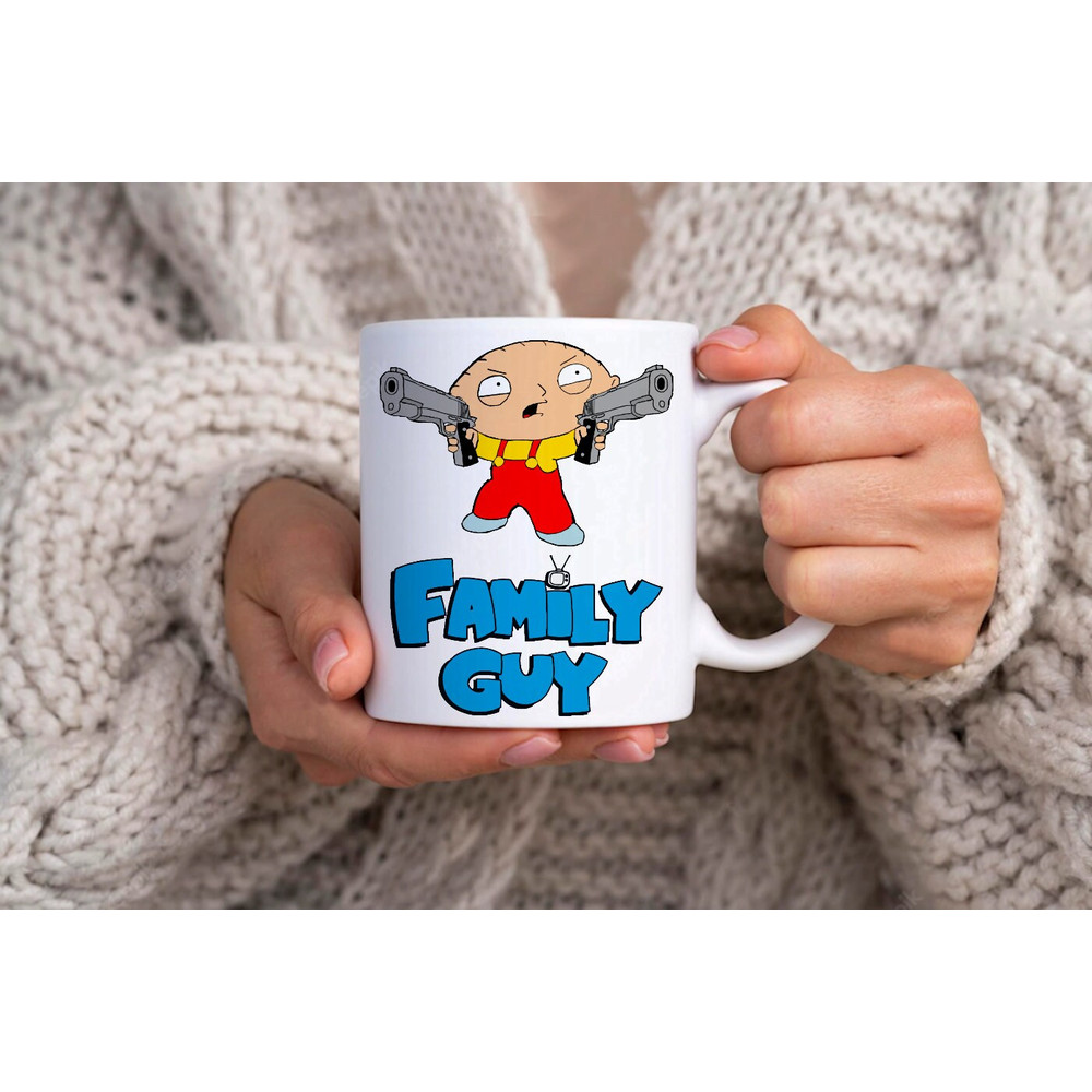 Family Guy Stewie Tv Show Inspired - Novelty Cute Funny Anniversary Birthday Present, 11 - 15 Oz White Coffee Tea Mug Cup - 2.jpg