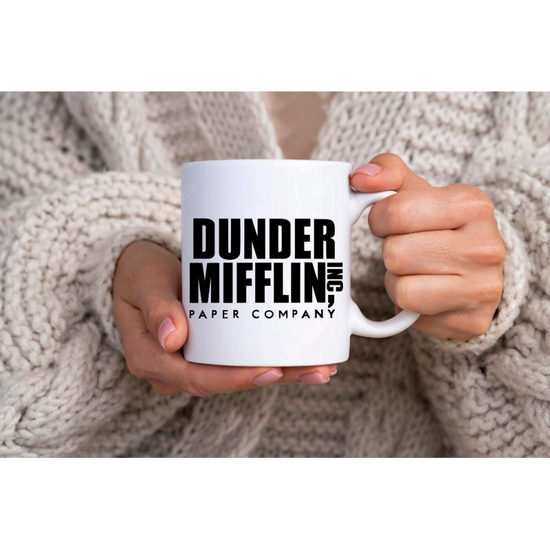 Dunder Miflin Paper Company Inc The Office TV Show - Novelty Cute Funny Anniversary Birthday Present, 11 - 15 Oz White Coffee Tea Mug Cup - 2.jpg