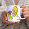 Homer Eating Donut Tasty The Simpsons Comedy TV Show - Novelty Cute Funny Anniversary Birthday Present, 11 - 15 Oz White Coffee Tea Mug Cup - 2.jpg