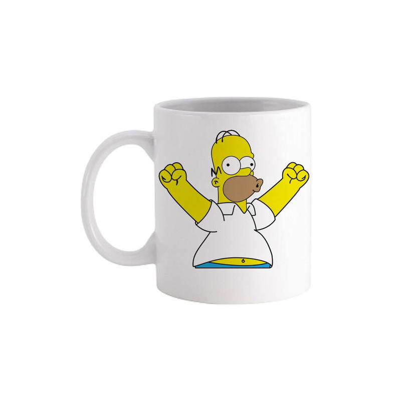 Homer The Simpsons Comedy TV Show American Woohoo  - Novelty Cute Funny Anniversary Birthday Present, 11 - 15 Oz White Coffee Tea Mug Cup - 1.jpg