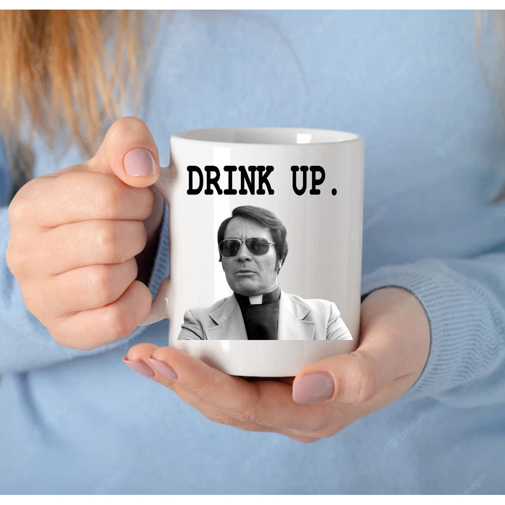 Jim Jones Drink Up Serial Killer Pun Cult Leader Dark Humor - Novelty Funny Anniversary Birthday Present, 11 Oz White Coffee Tea Mug Cup - 3.jpg