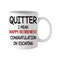 Quitter I Mean Happy Retirement Congratulations - Novelty Cute Funny Anniversary Birthday Present, 11 - 15 Oz White Coffee Tea Mug Cup - 1.jpg