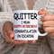 Quitter I Mean Happy Retirement Congratulations - Novelty Cute Funny Anniversary Birthday Present, 11 - 15 Oz White Coffee Tea Mug Cup - 2.jpg