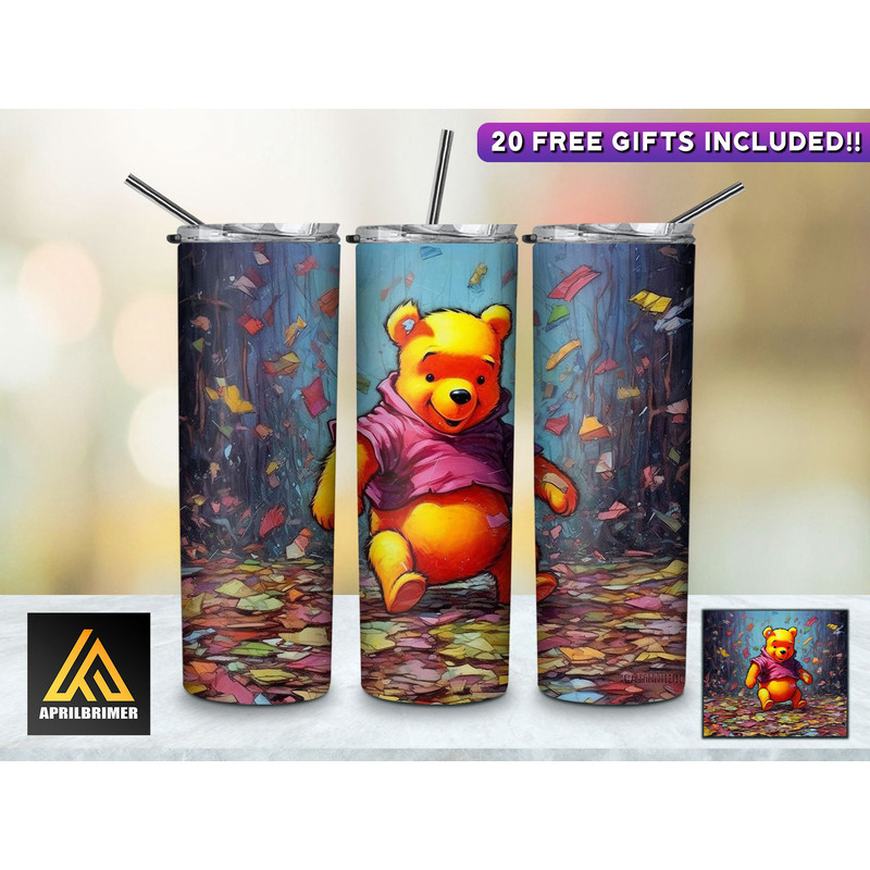 Cartoon Character 20 Oz Skinny Tumbler StraightTapered Wrap Png Sublimation Instant Download, Cartoon Tumbler Wrap Png.jpg