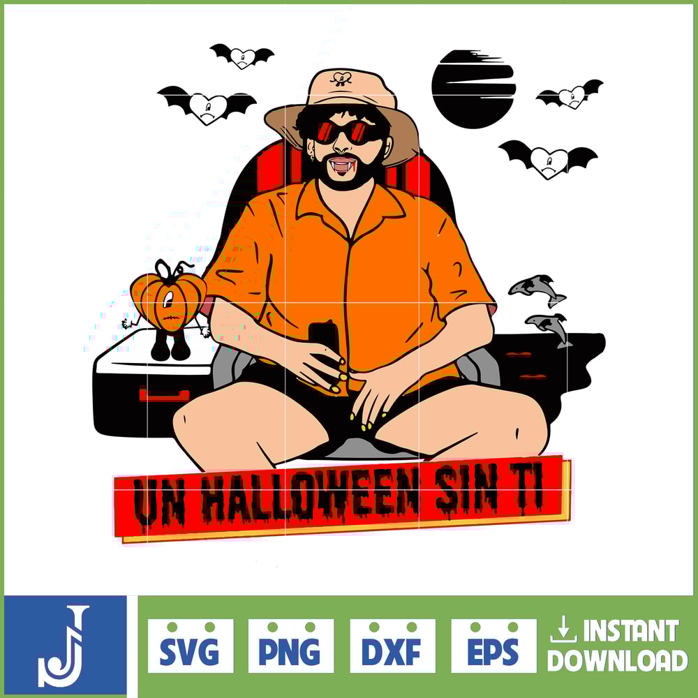 Bad Bunny Halloween Png Bad Bunny Png Bad Bunny Heart Png Un Halloween Sin Ti Png Bad Bunny Horror Png Digital Download (8).jpg