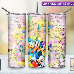 aprilbrimer tumbler,cartoon character signatures collection skinnytumbler,sublimation instant tapered wrap skinnytumbler