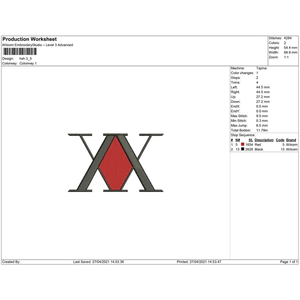 HXH Logo / Anime Embroidery Design / Logo Design / Embroide | Inspire ...