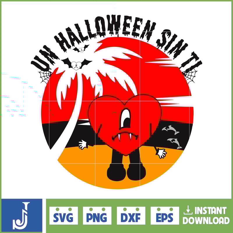 Bad Bunny Halloween Png Bad Bunny Png Bad Bunny Heart Png Un Halloween Sin Ti Png Bad Bunny Horror Png Digital Download (27).jpg