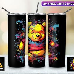 aprilbrimer wrap tumbler, aprilbrimer cartoon character wrap skinny tumbler, sublimation straight tapered skinny tumbler