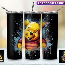 aprilbrimer tumbler, aprilbrimer cartoon character wrap skinny tumbler, sublimation straighttapered wrap skinny tumbler