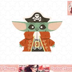 star wars grogu the mandalorian halloween pirate costume png, instant download