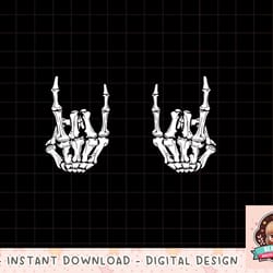 rock on rock star skeleton hands rocker funny halloween t-shirt copy