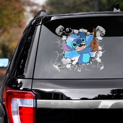 lilo and stitch sticker, lilo and stitch decal for car, movie decal, movie sticker, movie sticker for car