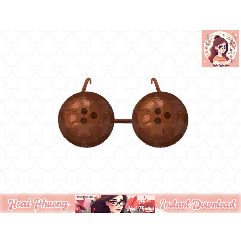 Summer Coconut Bra Halloween Costume png, instant download.jpg