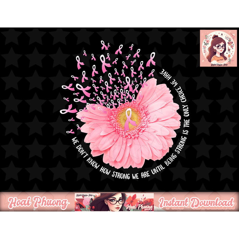 Sunflower Breast Cancer Awareness Pink Ribbon In October png, instant download.jpg