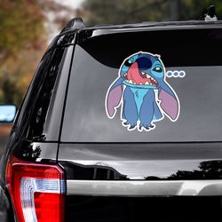 movie sticker, lilo and stitch decal for car, movie decal, movie sticker for car, lilo and stitch sticker
