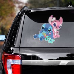 movie sticker, lilo and stitch sticker, movie decal, movie sticker for car, lilo and stitch decal for car