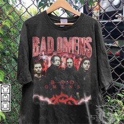 Bad Omens Music Shirt, 90S Y2K Vintage Retro Bootleg, The Death Of Peace Of Mind Album World Tour Ticket 2023 Tee Gift F