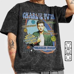 charlie puth music shirt, album vintage graphic y2k 90s, live experience tour 2023 tickets gift for fan unisex shirt hot