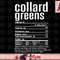 Thanksgiving Christmas Collard Greens Nutritional Facts png, instant download.jpg