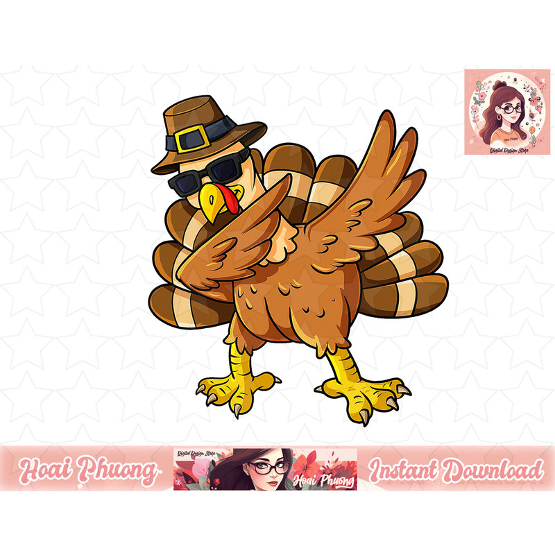 Thanksgiving Day Dabbing Turkey Pilgrim Boys Girls Kids png, instant download.jpg