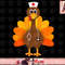 Thanksgiving Scrub Tops Women Turkey Nurse Holiday Nursing png, instant download.jpg