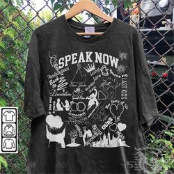 taylor swift music shirt, y2k vintage merch eras tour 2023 album speak now graphic tee unisex gift for fan l706