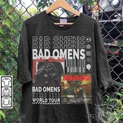 Bad Omens Music Shirt, Sweatshirt Y2K 90s Merch Vintage Album Bad Omens Tour 2023 Tickets Graphic Tee L806