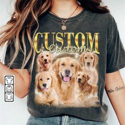 Custom DOG CAT Shirt, Custom Dog Bootleg Here Customa Vintage 90s Y2K Bootleg Sweatshirt, Insert Pet Design Personalized