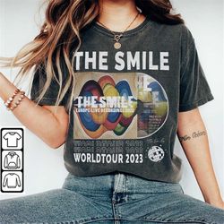 The Smile Music Shirt, Sweatshirt Y2K Merch Vintage 90s The Smile North American Tour 2023 Tickets Album  Hoodie Gift Fo