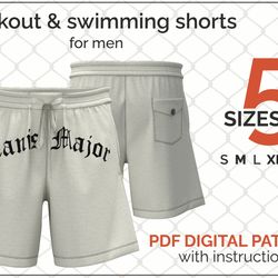 shorts sewing pattern shorts pdf sewing pattern elastic waist shorts with pockets pdf pattern
